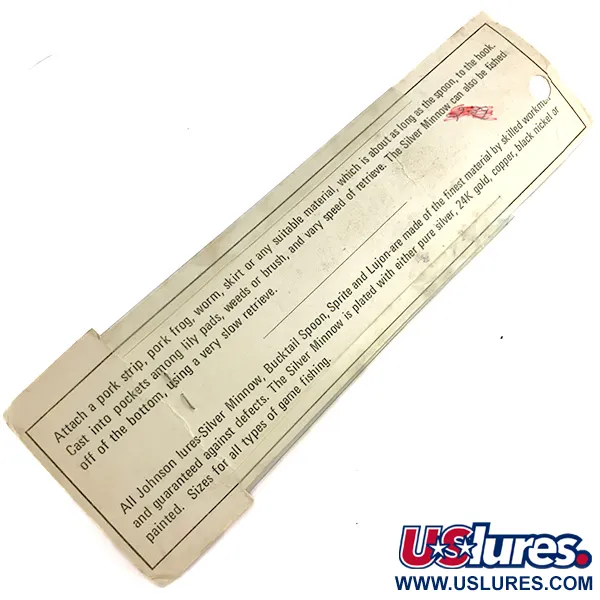 Weedless Johnson Silver Minnow Lepel, Zilver, 14g, Wiervrij, #7679