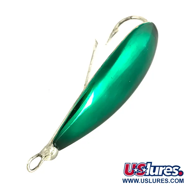 Johnson Silver Minnow Wiervrije Lepel, Zilver/Groen, 14g, #7680