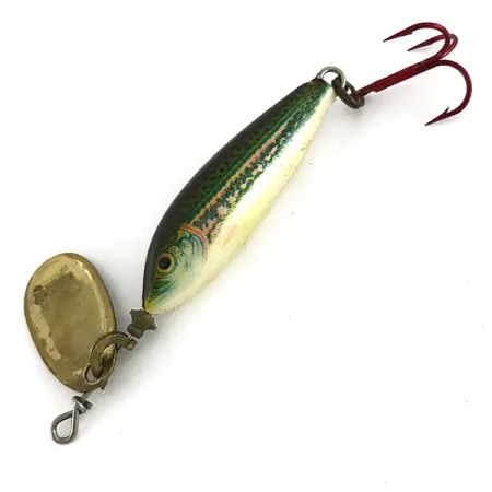 Blue Fox Vibrax Minnow Spin 1 Spinner, Goud, 4g, Rode Dreg, #7686