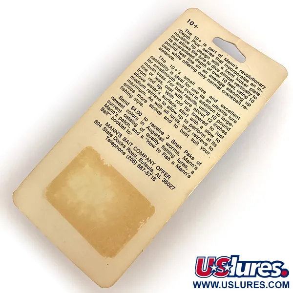 Mann's Mann's 10+ Crankbait, Lichtgrijs, 10g, Diepgang 3m, #7689