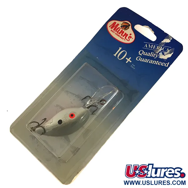 Mann's Mann's 10+ Crankbait, Lichtgrijs, 10g, Diepgang 3m, #7689