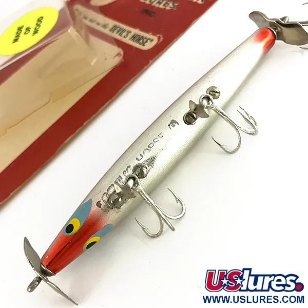 Smithwick Devil's Horse Topwater Kunstaas, Nikkel, 9g, Hout, #7690