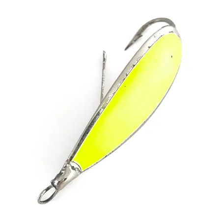 Johnson Weedless Silver Minnow UV Lepel, Zilver/Chartreuse, 12g, #7711