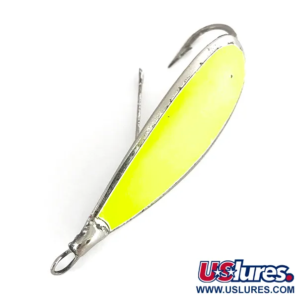 Johnson Weedless Silver Minnow UV Lepel, Zilver/Chartreuse, 12g, #7711