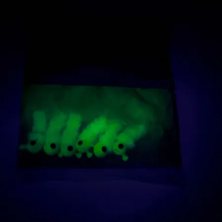 Mister Twister Pearlized Crappie Jigs, Geel, 2,5g, Maraboe, #7719