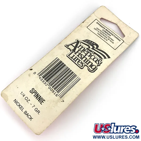 Eppinger Dardevle Spinnie Lepel, Rood/Wit, 7g, Vintage, #7747