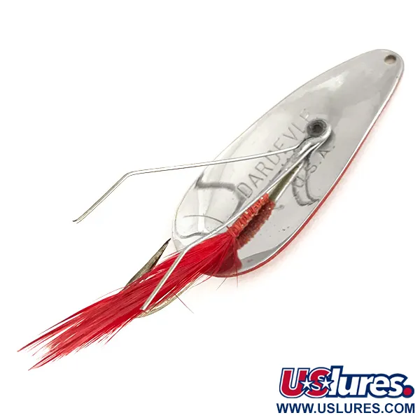 Eppinger Weedless Dardevle Imp Lepel, Rood/Wit/Nikkel, 11g, #7756