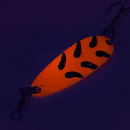 Luhr Jensen Krocodile UV Lepel, Rood/Zwart, 9g, UV-Glow, #7762