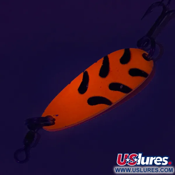 Luhr Jensen Krocodile UV Lepel, Rood/Zwart, 9g, UV-Glow, #7762