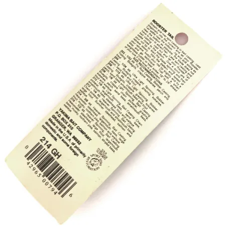 Worden’s Original Rooster Tail Spinner, Goud, 12g, Verenstaart, #214 GH