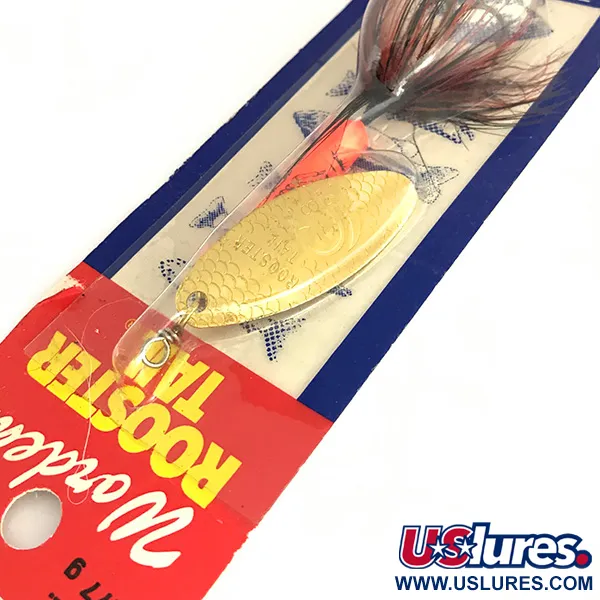 Worden’s Original Rooster Tail UV Spinner, Goud/Rood, 12g, #7772