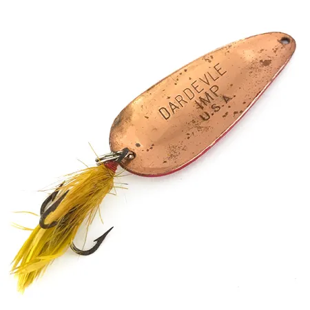 Eppinger Dardevle Imp Lepel, Rood / Wit / Koper, 11g, Veren, #7790