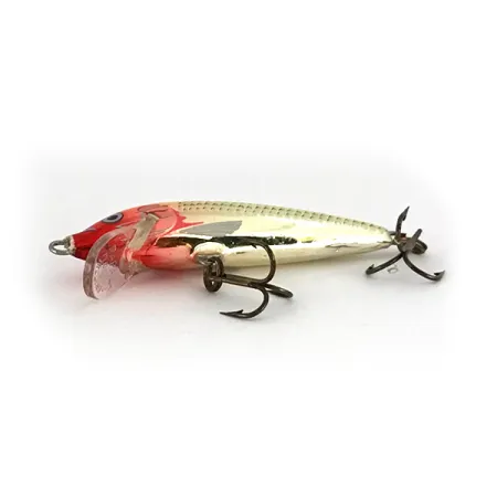 Rapala Original Floater F5 Plug, Rood-Geel, 2,3g, Balsahout, #7793