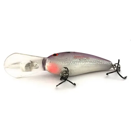 Bomber Fat Free Shad Bill Dance, Zilver/Paars, 14g, Deep Diver, #7794