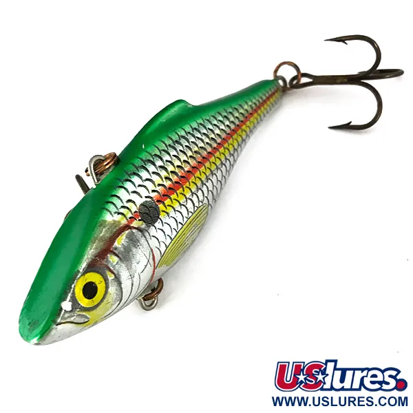 Rapala Rattl'n RAP Ratelplug, Groen/Zilver, 16g, Ratel, #7795