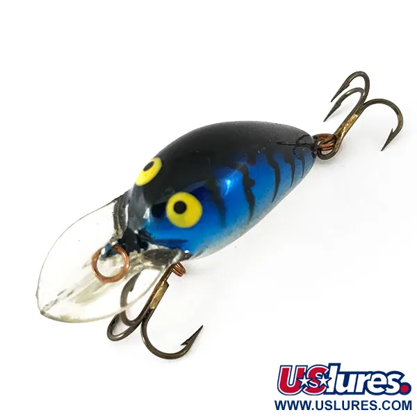 BOMBER FAT A B03F Crankbait, Blauw Metallic, 2g, Drijvend, #7826