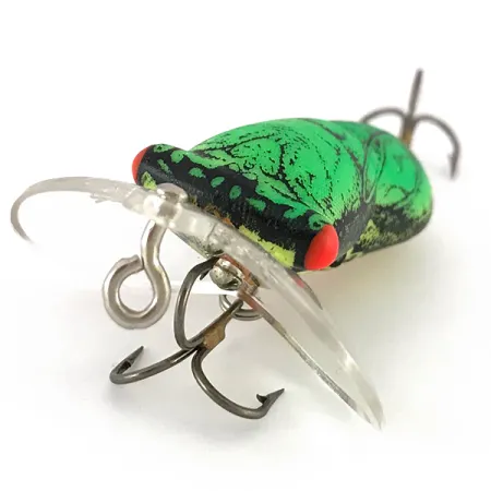Fred Arbogast Hocus Locust Plug, Groen, 6,5g, Geluidslip, #7833