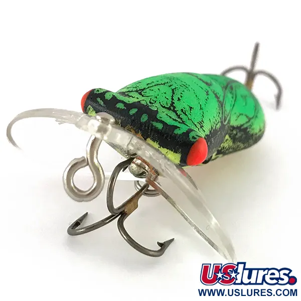 Fred Arbogast Hocus Locust Plug, Groen, 6,5g, Geluidslip, #7833