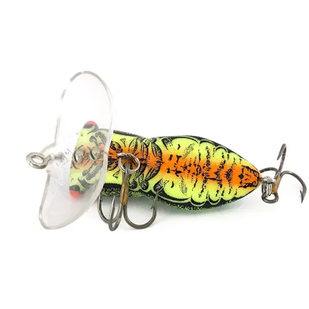 Fred Arbogast Hocus Locust Plug, Groen, 6,5g, Geluidslip, #7833