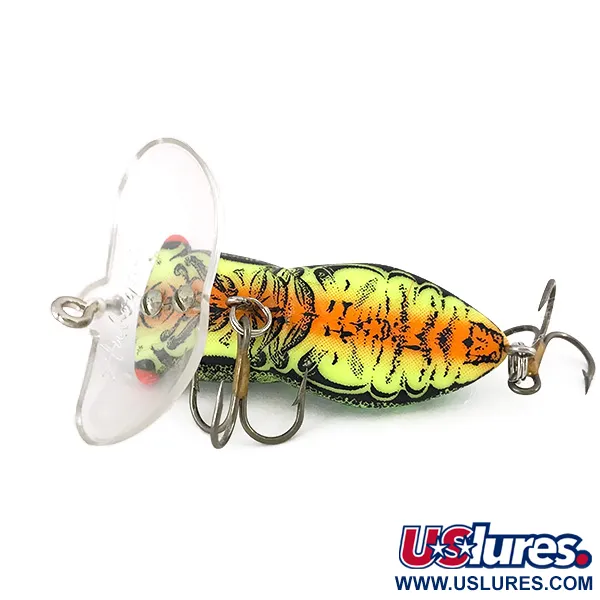 Fred Arbogast Hocus Locust Plug, Groen, 6,5g, Geluidslip, #7833