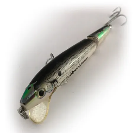 Rebel Floater Mystic Minnow Gelede Plug, Zilver/Wit, 8g, #7882