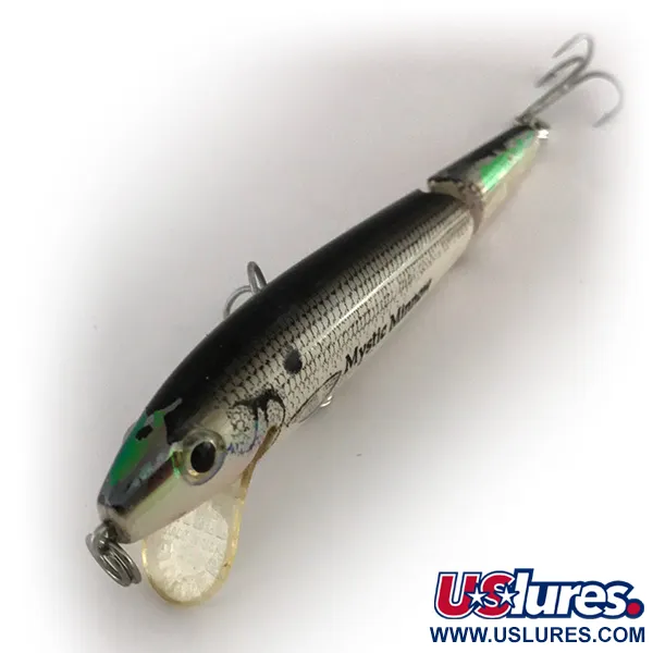 Rebel Floater Mystic Minnow Gelede Plug, Zilver/Wit, 8g, #7882