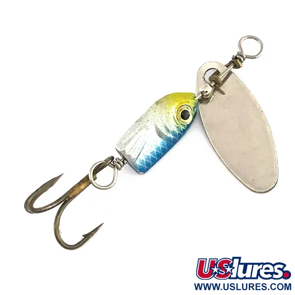 Blue Fox Flash Deep Runner Spinner, Nikkel / Blauw, 4g, Loodlichaam, #7887