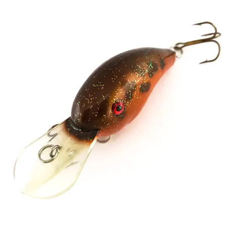 Strike King 4XD Dieplopende Crankbait, Goud-Oranje, 10g, Ratels, #7913