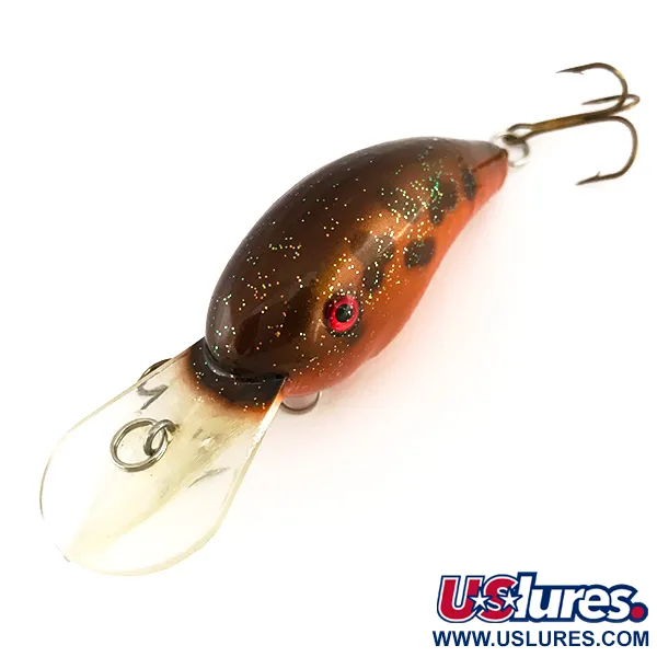 Strike King 4XD Dieplopende Crankbait, Goud-Oranje, 10g, Ratels, #7913