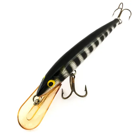 Bagley's Diving Bang-O-Lure Plug, Zilver / Zwart, 12.5g, Balsa, #7914