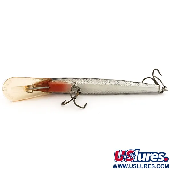 Bagley's Diving Bang-O-Lure Plug, Zilver / Zwart, 12.5g, Balsa, #7914