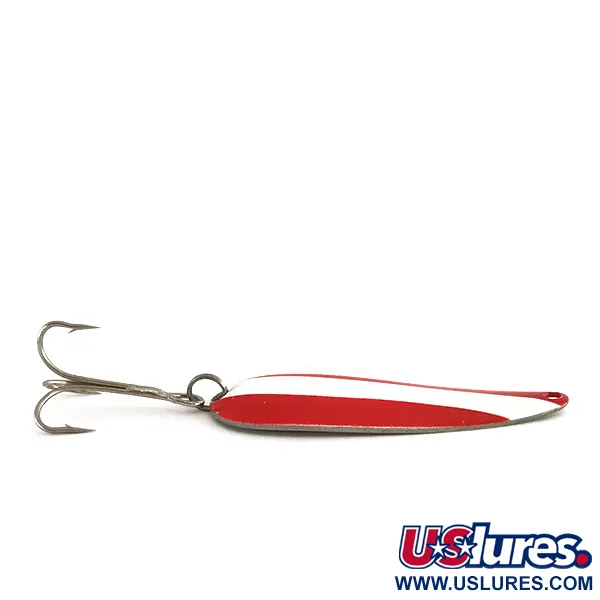 Worth Chippewa Steel Spoon Lepel, Rood/Wit/Nikkel, 14g, #7934