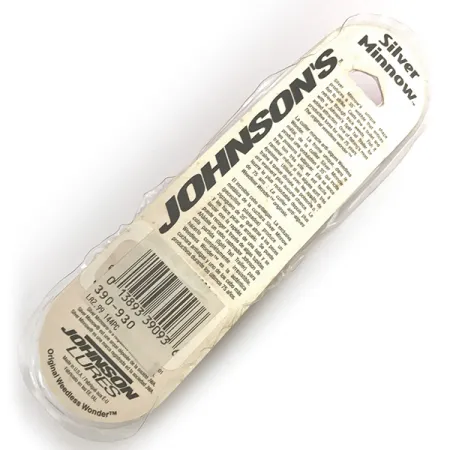 Weedless Johnson Silver Minnow Lepel, Grijs/Zwart/Rood, 14g, #7943