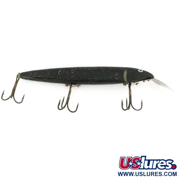 Suick Muskie Cisco Kid Dieploper, Zwart, 35g, Metalen Lip, #7945