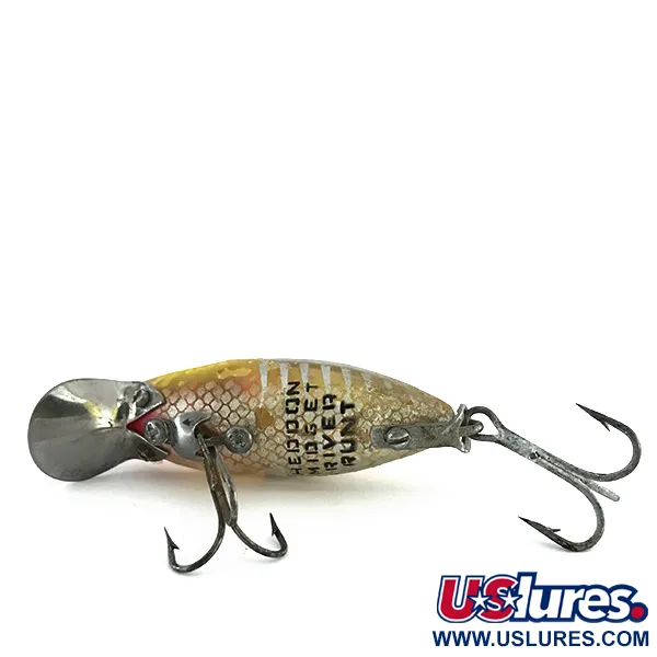 Heddon River Runt Midget Plug, Geel-Rood-Zilver, 10g, Metalen Duiklip, #7953