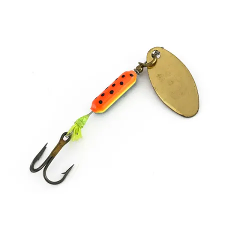 Yakima Bait Rooster Tail Spinner, Gold/Fire Tiger, 3.6g, #7976