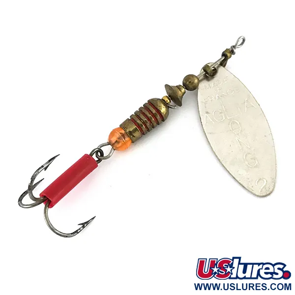 Mepps Aglia Long 2 Spinner, Zilver, 7.4g, Wilgenblad, #7977