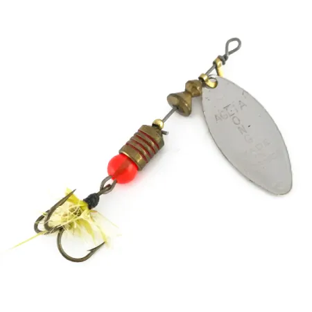 Mepps Aglia Long 1 Lightnin Spinner, Zilver/Goud Glitter, 4,5g, #7978