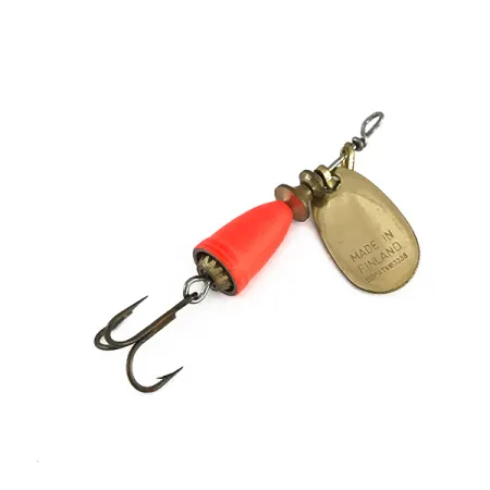 Blue Fox Super Vibrax 0 Spinner, Goud / Fluor Oranje, 3,4g, #7982