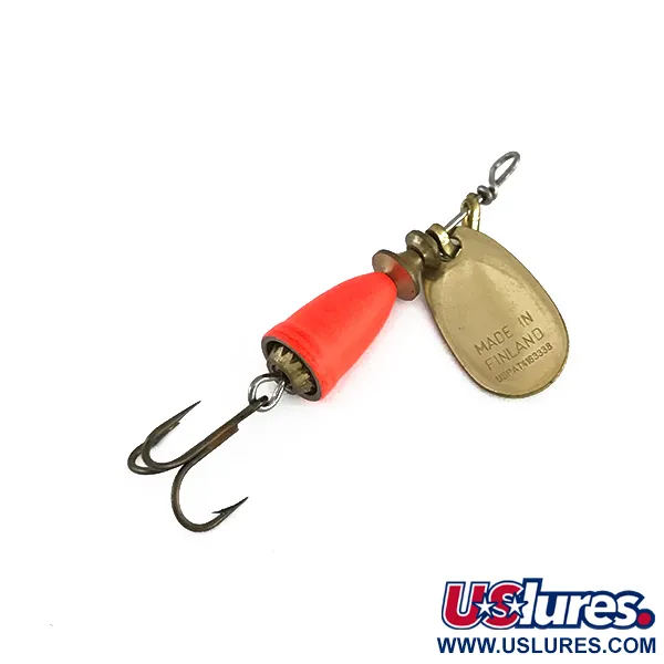 Blue Fox Super Vibrax 0 Spinner, Goud / Fluor Oranje, 3,4g, #7982