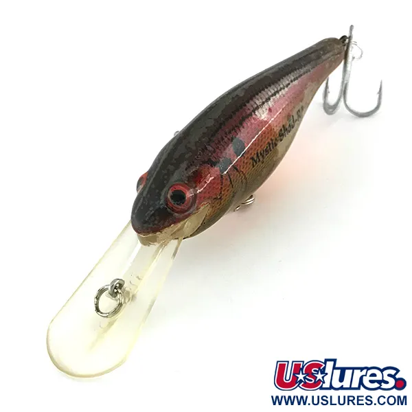 Rebel Mystic Shad R Plug, Donkerrood / Goud, 9g, Suspending, #7992