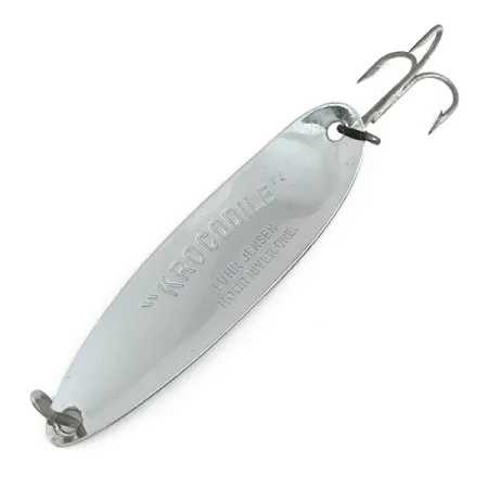 Luhr Jensen Krocodile Die #5 Lepel, Nickel / Frog, 28g, #8002