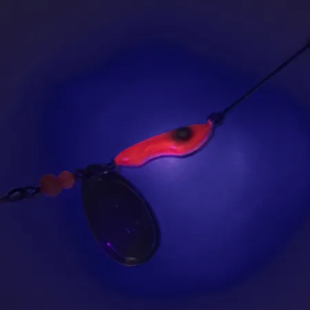 Erie Dearie Walleye Killer UV Spinner, Nikkel, 12g, UV-Finish, #8008