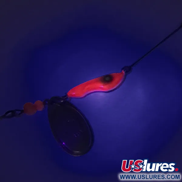Erie Dearie Walleye Killer UV Spinner, Nikkel, 12g, UV-Finish, #8008
