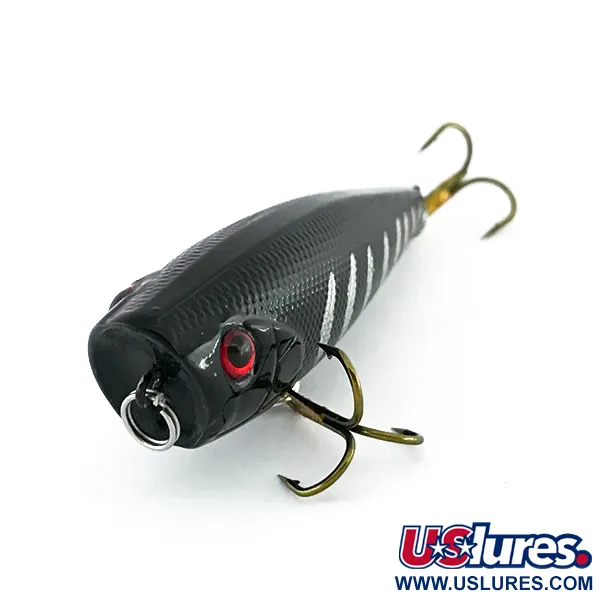 Bass Pro Shops XTS Speed Lures Popper, Zwart / Zilver, 7g, #8009