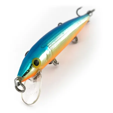 Rapala Husky Jerk 12 Plug, Blauw Goud, 13g, Suspending, #8012