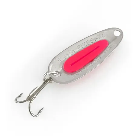 Blue Fox Pixee UV Lepel, Gehamerd Nikkel/Roze, 4.5g, UV-inzet, #8023