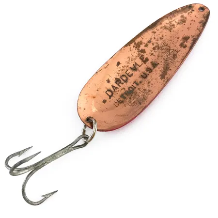 Eppinger Dardevle Lepel, Rood / Wit / Koper, 28g, Klassieker, #8038