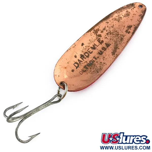 Eppinger Dardevle Lepel, Rood / Wit / Koper, 28g, Klassieker, #8038