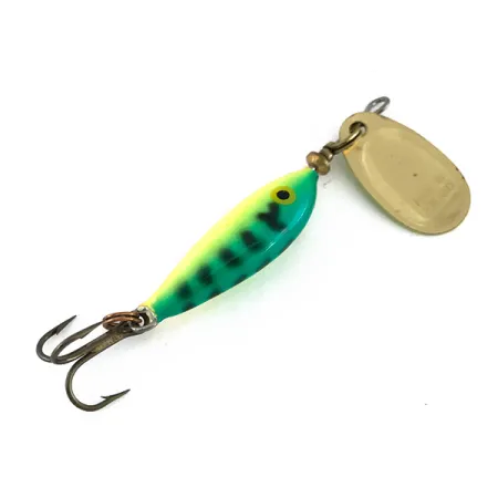 Blue Fox Vibrax Minnow Spin 1 UV Spinner, Fire Tiger, 4g, UV, #8062